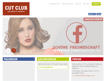 Tablet Screenshot of cut-club.ch